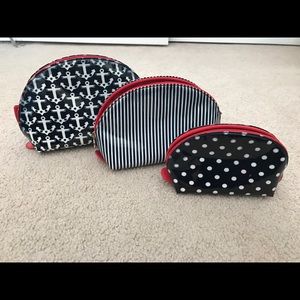 Vineyard vines cosmetic bags (set of 3)